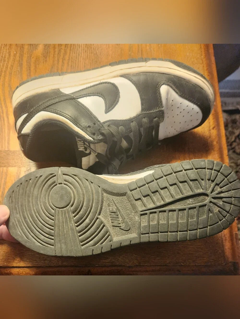 Kids' Unisex Nike Black & White Low-Top Sneakers